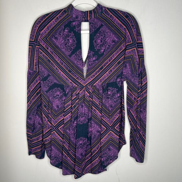 Free People Walking On A Dream Cut Out Tunic Top Size XS - Picture 4 of 7